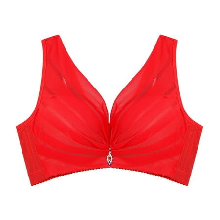 kpoplk Wireless Bras For Women Women s Lace Full Coverage Bra Plus Size Underwire Unlined(Red)
kpoplk Wireless Bras For Women Women s Lace Full Coverage Bra Plus Size Underwire Unlined(Red)