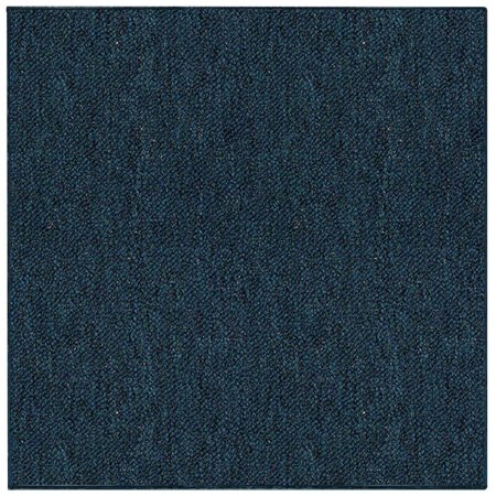 Saturn Collection Solid Color Indoor Outdoor Area Rugs Teal - 8' Square