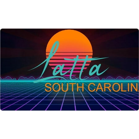 Latta South Carolina 4 X 2.25-Inch Fridge Magnet Retro Neon Design