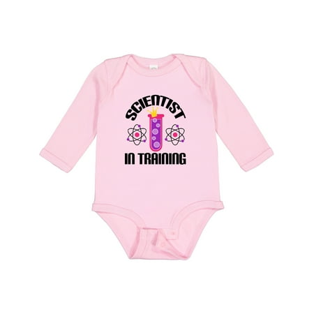 Inktastic Future Scientist in Training Gift Baby Girl Long Sleeve Bodysuit
