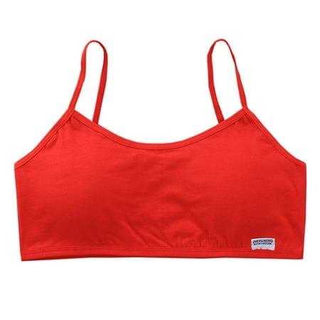 HOTYA Chinese New Year Teen Girls Red Cotton Bra with Pads Spaghetti Strap Solid Color Underwear Wirefree Stretch Sling Vest
HOTYA Chinese New Year Teen Girls Red Cotton Bra with Pads Spaghetti Strap Solid Color Underwear Wirefree Stretch Sling Vest