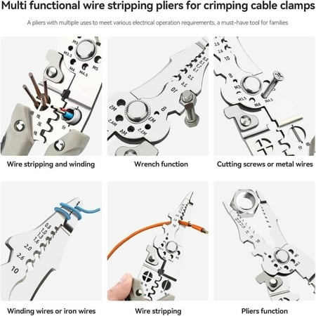 High-Quality Versatile and Efficient Professional Cable Cutter Wire Stripper and Crimper Pliers - Reliable Essential Tool for Electrical Work and Mechanical Repairs - Must-Have Time-S
High-Quality Versatile and Efficient Professional Cable Cutter Wire Stripper and Crimper Pliers - Reliable Essential Tool for Electrical Work and Mechanical Repairs - Must-Have Time-S