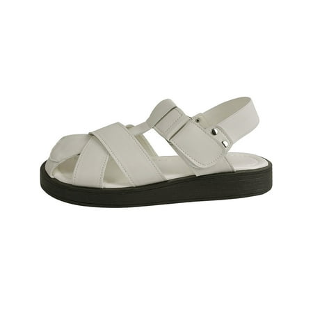 Sanviglor Ladies Roman Sandal Closed Toe Platform Sandals Summer Casual Shoes Outdoor Lightweight Anti Slip Hollow Out Comfort White 8.5
Sanviglor Ladies Roman Sandal Closed Toe Platform Sandals Summer Casual Shoes Outdoor Lightweight Anti Slip Hollow Out Comfort White 8.5