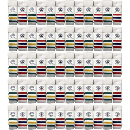 Yacht & Smith Old School Retro Striped Cotton Tube Socks Wholesale Bulk Cotton Sport Socks (240 Kids (6-8))
Yacht & Smith Old School Retro Striped Cotton Tube Socks Wholesale Bulk Cotton Sport Socks (240 Kids (6-8))
