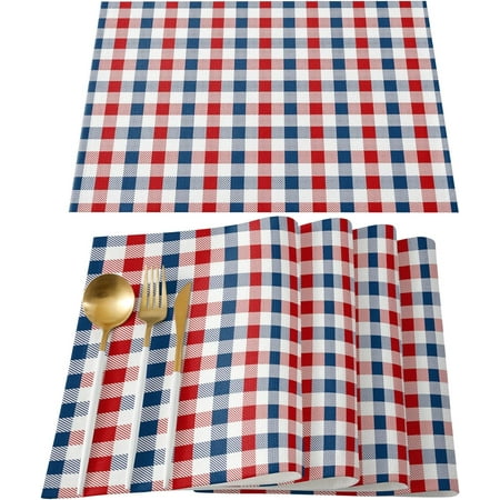RooRuns Christmas Placemats Set of 4 Red Christmas Tree Santa Snowman and Snowflake Heat Resistant Washable Farmhouse Place Mats for Dining Table Kitchen Decor
RooRuns Christmas Placemats Set of 4 Red Christmas Tree Santa Snowman and Snowflake Heat Resistant Washable Farmhouse Place Mats for Dining Table Kitchen Decor