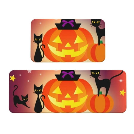 Salelf Halloween Pumpkin And Elegant Cats Kitchen Mats 2PCS Cushioned Kitchen Rugs for Floor Anti-Fatigue Mat Waterproof Rug for Kitchen Office Sink Laundry
Salelf Halloween Pumpkin And Elegant Cats Kitchen Mats 2PCS Cushioned Kitchen Rugs for Floor Anti-Fatigue Mat Waterproof Rug for Kitchen Office Sink Laundry