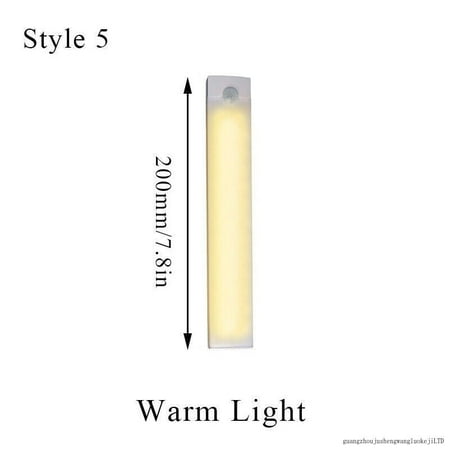 Wireless LED PIR Motion Sensor Light Cabinet Closet Lamp USB Rechargeable Strip