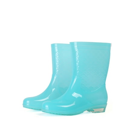 Avamo Ladies Garden Boot Transparent Rain Boots Removable Lining Waterproof Bootie Rainy Shoes Wet Weather Water-Resistant High Calf Work Booties Mid Calf Blue 6
Avamo Ladies Garden Boot Transparent Rain Boots Removable Lining Waterproof Bootie Rainy Shoes Wet Weather Water-Resistant High Calf Work Booties Mid Calf Blue 6