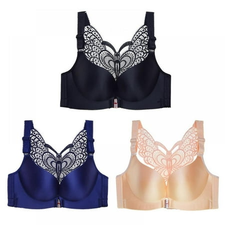 Womens Full Figure Beauty Back Smoothing Bra No Underwire - Butterfly Beauty Back No Trace Gathering Large Size Ultra Thin Soft Comfortable Breathable Bra(3-Packs)
Womens Full Figure Beauty Back Smoothing Bra No Underwire - Butterfly Beauty Back No Trace Gathering Large Size Ultra Thin Soft Comfortable Breathable Bra(3-Packs)