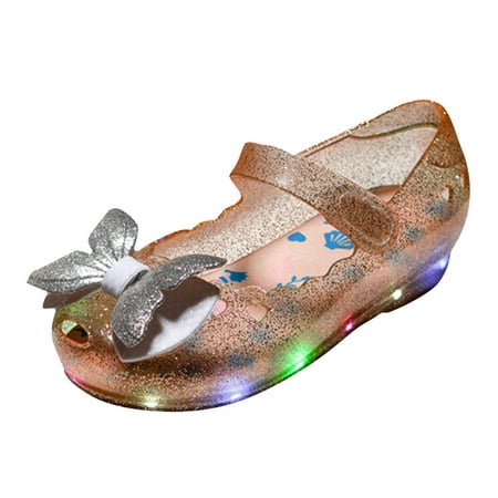 Toddler Sandals for Girls Summer Light Luminous Casual Jelly Bow Non Lightweight Vacation Travel Comfortable Fashion Princess Toddler Girl Shoes Size 15ï¼150ï¼ Gold
Toddler Sandals for Girls Summer Light Luminous Casual Jelly Bow Non Lightweight Vacation Travel Comfortable Fashion Princess Toddler Girl Shoes Size 15ï¼150ï¼ Gold