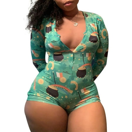 Women s V-Neck Plus Size Sexy Leotards Bodysuit Jumpsuits Print Short Onesies Stretch Long Sleeve Pajama Beach Romper Home Wear
Women s V-Neck Plus Size Sexy Leotards Bodysuit Jumpsuits Print Short Onesies Stretch Long Sleeve Pajama Beach Romper Home Wear