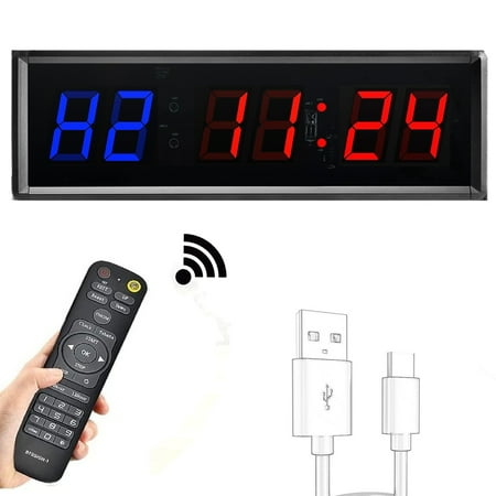 Magnetic Sports Gym Timer Fitness Clock Wall Mount Display For Gym Yoga Weight