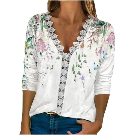 Floral Tops For Women Casual Summer spring clothes White Tshirts Shirts For Women Women s Boatneck Top
Floral Tops For Women Casual Summer spring clothes White Tshirts Shirts For Women Women s Boatneck Top