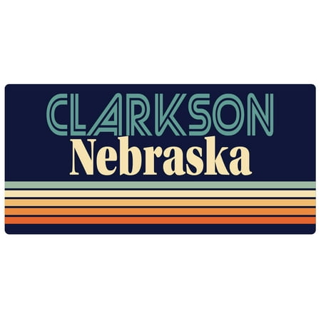 Clarkson Nebraska 5 x 2.5-Inch Fridge Magnet Retro Design