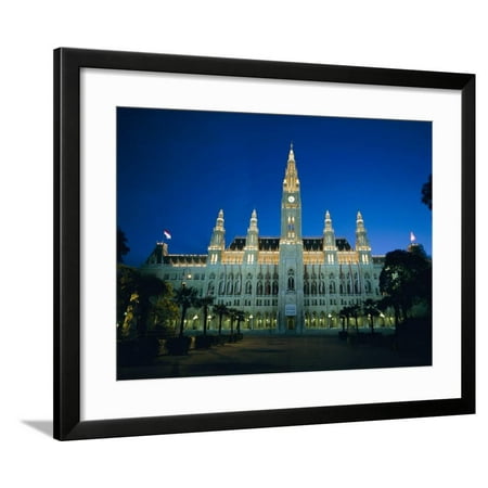 Rathaus (Town Hall), Vienna, Austria, Europe Framed Print Wall Art By Gavin Hellier