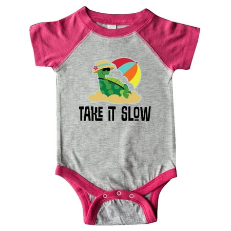 Inktastic Turtle Take it Slow Gift Baby Boy or Baby Girl Bodysuit