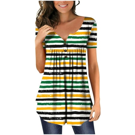 Womens Tops Oversized T Shirts for Women Womens Leisure Tops V- Neck Hide Belly Short Sleeve T-Shirts Adorable Flowy Tunic Blouses Backless Top White Crop Top Clearance Green S
Womens Tops Oversized T Shirts for Women Womens Leisure Tops V- Neck Hide Belly Short Sleeve T-Shirts Adorable Flowy Tunic Blouses Backless Top White Crop Top Clearance Green S