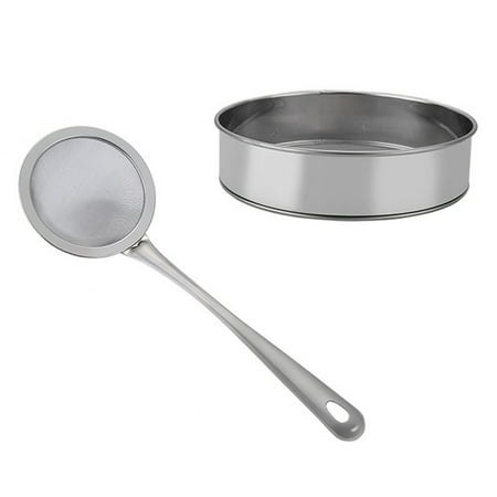 FRCOLOR 1 Set Stainless Steel Strainer Mesh Flour Sifter Handheld Flour Sifting Sieve
FRCOLOR 1 Set Stainless Steel Strainer Mesh Flour Sifter Handheld Flour Sifting Sieve