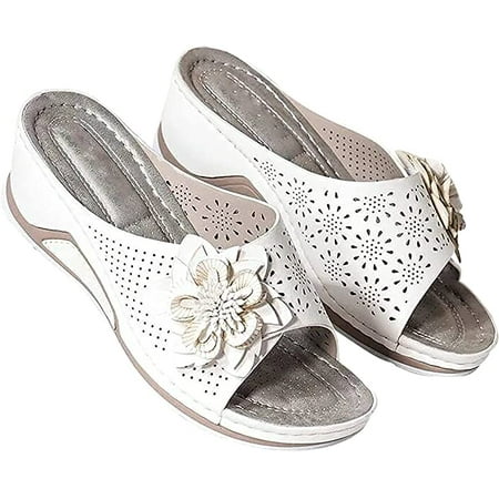 Orthopedic Sandals for Women Arch Support Summer Fashion Flower Fish Mouth Open Toe Leather Mesh Comfy Wedge Sandals
Orthopedic Sandals for Women Arch Support Summer Fashion Flower Fish Mouth Open Toe Leather Mesh Comfy Wedge Sandals