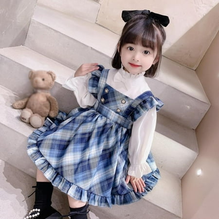 SYNPOS 1-5Y Fashion Casual Set Long Sleeve Top Spring Girls Plaid Print Skirt Korean Style
SYNPOS 1-5Y Fashion Casual Set Long Sleeve Top Spring Girls Plaid Print Skirt Korean Style