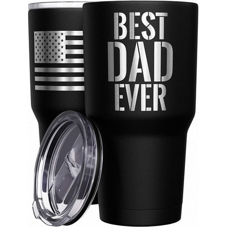 - Best Dad Ever - Coffee Tumbler - American Flag Coffee Travel Mug - Engraved Tumbler - Double Insulated Tumbler - 30 oz
- Best Dad Ever - Coffee Tumbler - American Flag Coffee Travel Mug - Engraved Tumbler - Double Insulated Tumbler - 30 oz