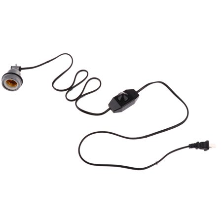 E27 Ceramic Socket Bulb Holder for Heat Lamps Vivarium Basking with Cable