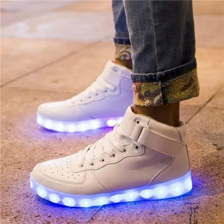 Led USB Charging Shoes Glowing Sneakers Adults Hook Loop Luminous Shoes for Men Women Skateboard High Top Running Sports Lovers Shoes
Led USB Charging Shoes Glowing Sneakers Adults Hook Loop Luminous Shoes for Men Women Skateboard High Top Running Sports Lovers Shoes