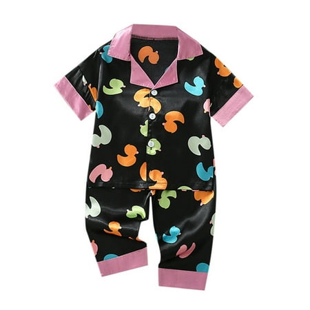 Unisex Kid Girls Boys Silk Pajamas Set Satin Short Sleeve Pajamas 2 Piece Button Down Cute Print Sleepwear Outfits for School Teen Girls 24 Month Girl Clothes Girls Cropped Pants New Born Baby Girl
Unisex Kid Girls Boys Silk Pajamas Set Satin Short Sleeve Pajamas 2 Piece Button Down Cute Print Sleepwear Outfits for School Teen Girls 24 Month Girl Clothes Girls Cropped Pants New Born Baby Girl