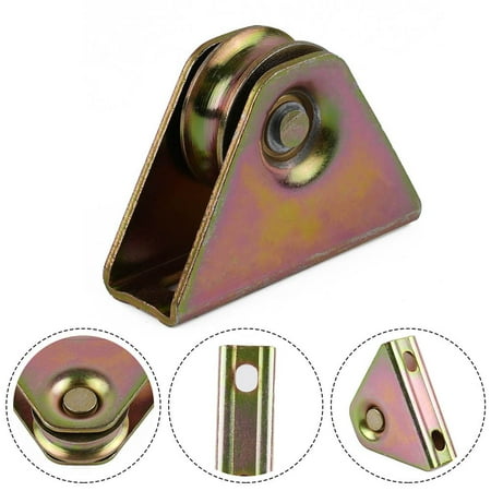 1 Pcs V-Groove Track Wheel 40/50mm Heavy Duty Sliding Gate Roller with Bracket