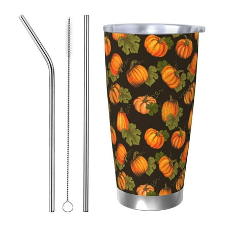 Ocsxa Orange Pumpkin Pattern 20oz Travel Coffee Mug with Flip Lid Stainless Steel Insulated Insulated Coffee Mug Thermal Cup with Splash Proof Sliding Lid-Straw Three-piece Set
Ocsxa Orange Pumpkin Pattern 20oz Travel Coffee Mug with Flip Lid Stainless Steel Insulated Insulated Coffee Mug Thermal Cup with Splash Proof Sliding Lid-Straw Three-piece Set
