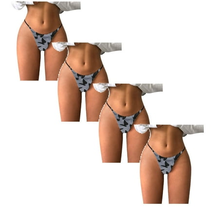 Womens Underwear Brief Printed Underpants Comfort Low Rise Soft T Back Panties4PC
Womens Underwear Brief Printed Underpants Comfort Low Rise Soft T Back Panties4PC
