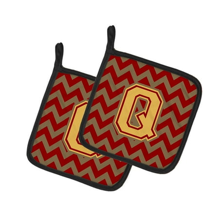 Caroline s Treasures CJ1048-QPTHD Letter Q Chevron Garnet and Gold Pair of Pot Holders 7.5HX7.5W multicolor
Caroline s Treasures CJ1048-QPTHD Letter Q Chevron Garnet and Gold Pair of Pot Holders 7.5HX7.5W multicolor