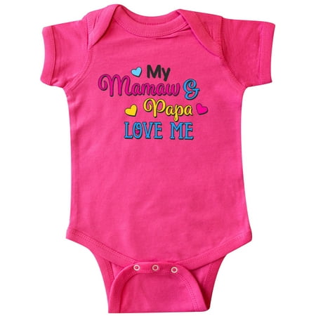 Inktastic My Mamaw and Papa Love me with Hearts Gift Baby Boy or Baby Girl Bodysuit
Inktastic My Mamaw and Papa Love me with Hearts Gift Baby Boy or Baby Girl Bodysuit