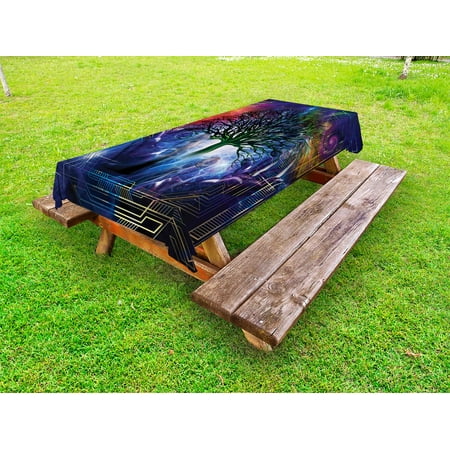 Nature Outdoor Tablecloth Human Hand Grabs a Leafless Tree Vitality Symbol Modern Hippie Karma Artisan Theme Decorative Washable Fabric Picnic Tablecloth 58 X 120 Inches Blue Purple by Ambesonne
Nature Outdoor Tablecloth Human Hand Grabs a Leafless Tree Vitality Symbol Modern Hippie Karma Artisan Theme Decorative Washable Fabric Picnic Tablecloth 58 X 120 Inches Blue Purple by Ambesonne