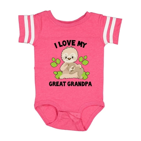 Inktastic Cute Sloth I Love My Great Grandpa with Green Leaves Gift Baby Boy or Baby Girl Bodysuit
Inktastic Cute Sloth I Love My Great Grandpa with Green Leaves Gift Baby Boy or Baby Girl Bodysuit