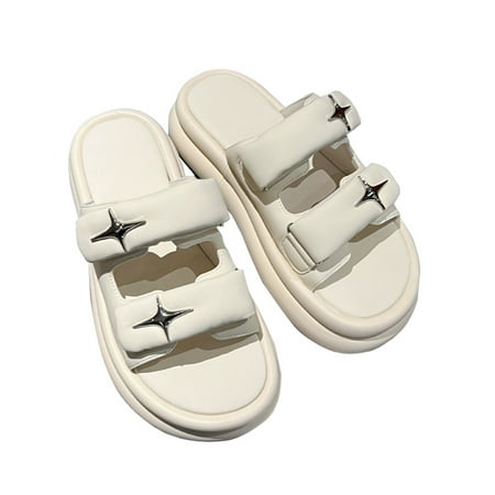 Daeful Ladies Sport Sandal Slip On Platform Sandals Beach Summer Shoes Outdoor Thick Non-Slip Open Toe Slides Beige 1# 7
Daeful Ladies Sport Sandal Slip On Platform Sandals Beach Summer Shoes Outdoor Thick Non-Slip Open Toe Slides Beige 1# 7