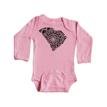 Inktastic South Carolina Silhouette Mandala Gift Baby Boy or Baby Girl Long Sleeve Bodysuit 
Inktastic South Carolina Silhouette Mandala Gift Baby Boy or Baby Girl Long Sleeve Bodysuit