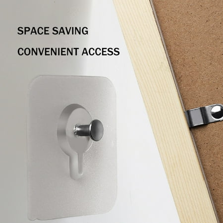 Clear Wall Mounted Hooks Multi-purpose Adhesive Hooks for Wall Door Ceiling Mount
Clear Wall Mounted Hooks Multi-purpose Adhesive Hooks for Wall Door Ceiling Mount