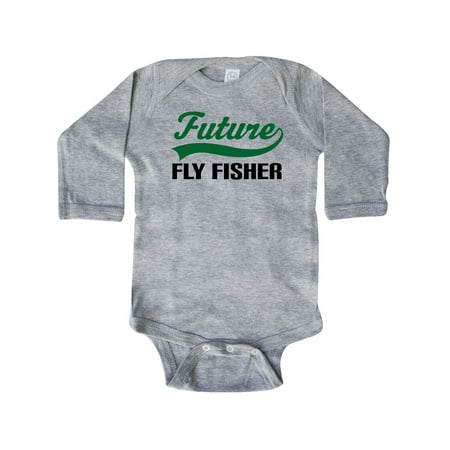 Inktastic Future Fly Fisher Gift Baby Boy Long Sleeve Bodysuit