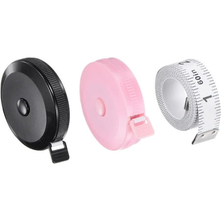 Soft Tape Measure Set 150cm/60 and 200cm/79 Retractable Measuring Ruler with 150cm/60 White Soft Ruler for Body Cloth Sewing Light Pink Black
Soft Tape Measure Set 150cm/60 and 200cm/79 Retractable Measuring Ruler with 150cm/60 White Soft Ruler for Body Cloth Sewing Light Pink Black