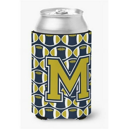 Letter M Football Blue & Gold Can or Bottle Hugger 0.25 x 4 x 5.5 in.
Letter M Football Blue & Gold Can or Bottle Hugger 0.25 x 4 x 5.5 in.