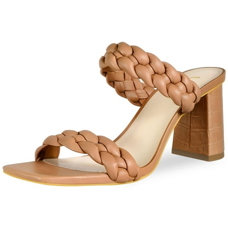 Women‘s Braided Chunky High Heel Sandals Fashion Square Open Toe Solid Color Heels Versatile Summer Pumps
Women‘s Braided Chunky High Heel Sandals Fashion Square Open Toe Solid Color Heels Versatile Summer Pumps