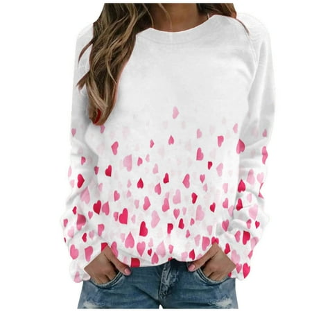 Womens Long Sleeves Blouse Valentine s Day Fashion Love Printing Pullover Casual Loose Round Neck Ladies Tunics Sweatshirt Top
Womens Long Sleeves Blouse Valentine s Day Fashion Love Printing Pullover Casual Loose Round Neck Ladies Tunics Sweatshirt Top