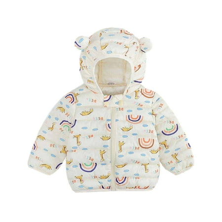Toddler Baby Boys GirlsPuffer Jacket Autumn Winter Light Down Cotton Padded Jacket Kids Cute Bear Ears Hooded Zipper Jacket Coat Lightweight Outerwear Zipper Jacket Outfits 1-6 Years
Toddler Baby Boys GirlsPuffer Jacket Autumn Winter Light Down Cotton Padded Jacket Kids Cute Bear Ears Hooded Zipper Jacket Coat Lightweight Outerwear Zipper Jacket Outfits 1-6 Years