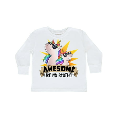 Inktastic Awesome Like My Brother Cute Unicorn Family in Sunglasses Gift Toddler Boy or Toddler Girl Long Sleeve T-Shirt
Inktastic Awesome Like My Brother Cute Unicorn Family in Sunglasses Gift Toddler Boy or Toddler Girl Long Sleeve T-Shirt