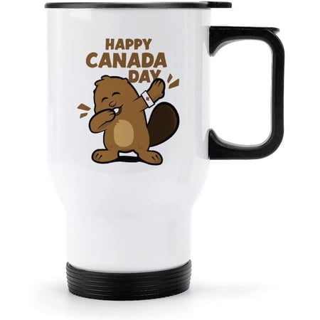 Beaver Dabbing Canada Day 14oz Travel Coffee Mug Stainless Steel Vacuum Insulated Tall Latte Cup with Lid
Beaver Dabbing Canada Day 14oz Travel Coffee Mug Stainless Steel Vacuum Insulated Tall Latte Cup with Lid
