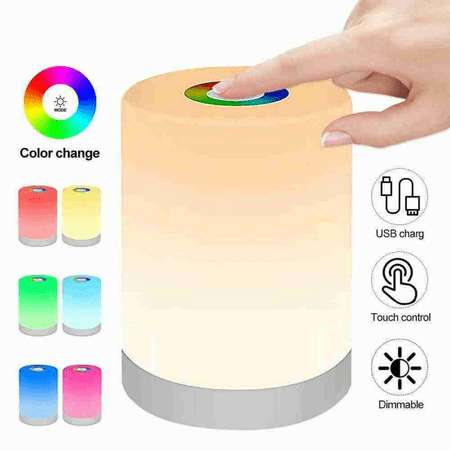 Dimmable LED Touch Night Light Rechargeable Smart Dimmer Bedside Table USB RGB Lamp Kids Baby Bedroom(Whatever Goods)
Dimmable LED Touch Night Light Rechargeable Smart Dimmer Bedside Table USB RGB Lamp Kids Baby Bedroom(Whatever Goods)