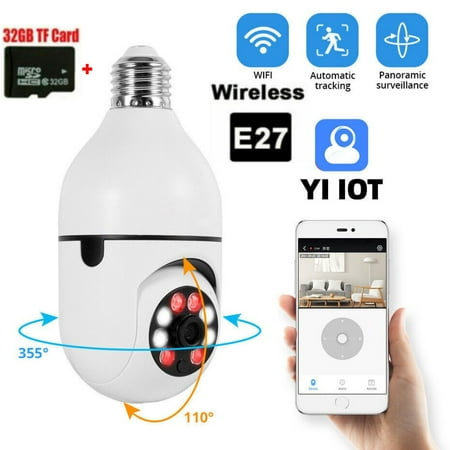 EROCK 360° 1080P E27 Camera Wi-Fi Light Bulb IP IR Night Smart Home Wireless Security
EROCK 360° 1080P E27 Camera Wi-Fi Light Bulb IP IR Night Smart Home Wireless Security