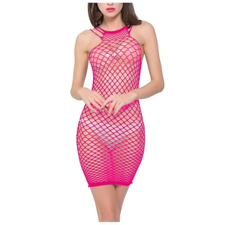 DENGDENG Sexy Lingerie for Women Halter Fishnet Chemise Hollow Out Solid Bodysuit Babydoll
DENGDENG Sexy Lingerie for Women Halter Fishnet Chemise Hollow Out Solid Bodysuit Babydoll
