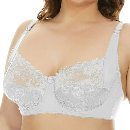 zuwimk Bras For Women Women’s Sheer Lace Bra Underwire Unlined Bra Full Coverage Non Padded White L
zuwimk Bras For Women Women’s Sheer Lace Bra Underwire Unlined Bra Full Coverage Non Padded White L